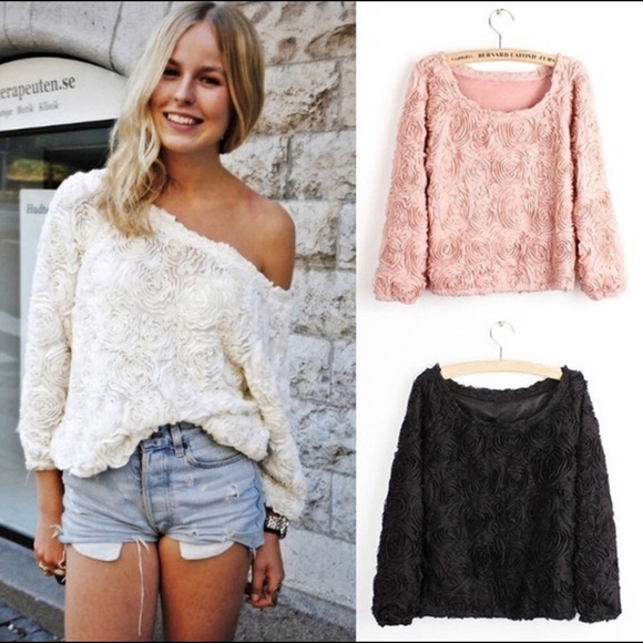 American Apparel Tops - American Apparel Rosette Top